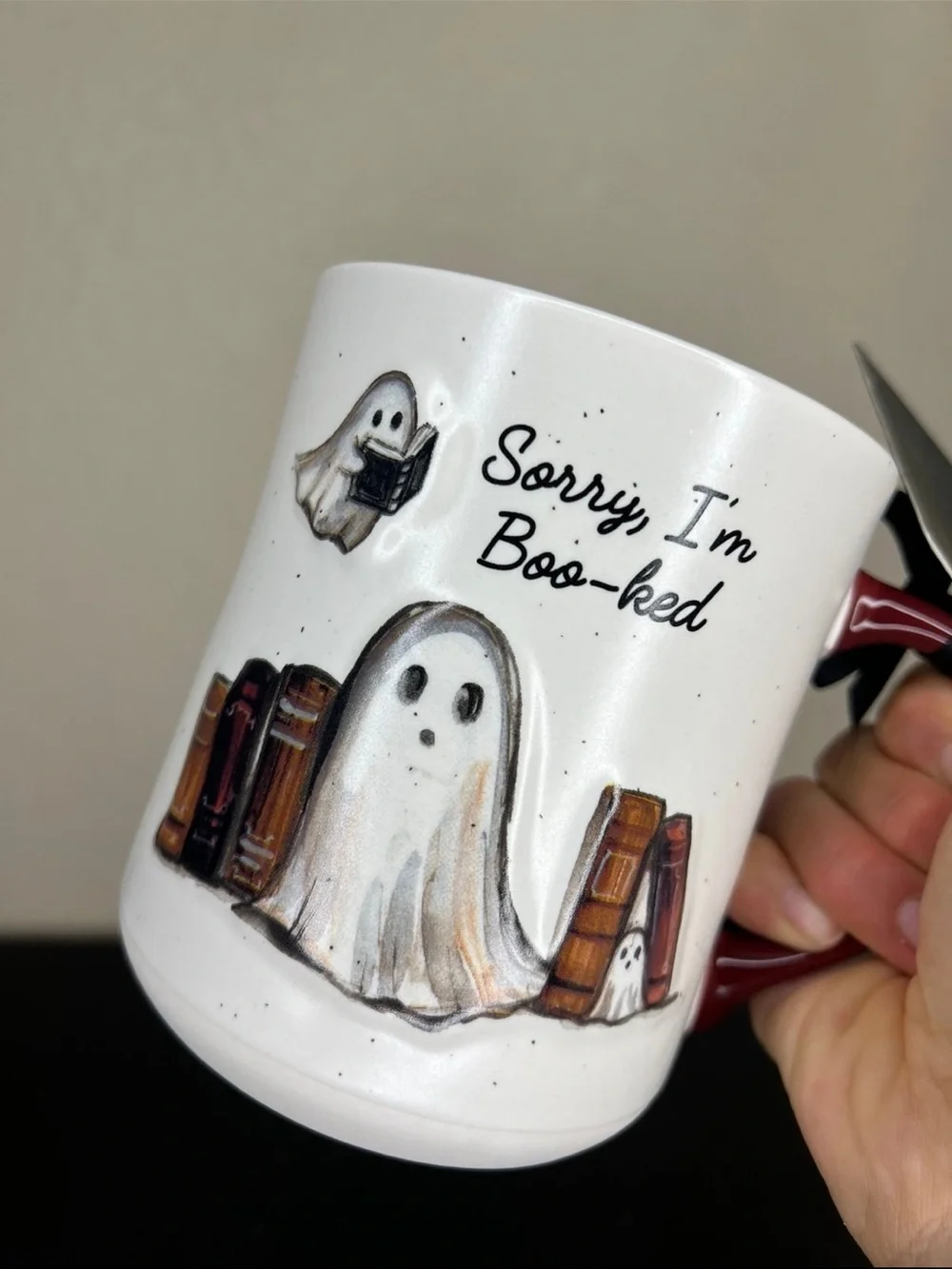 NEW Cobwebs & Cauldrons Halloween ‘Sorry I’m Boo-Ked’ Mug